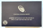 US MINT 2012 AMERICAN EAGLE SAN FRANCISCO 2-COIN SILVER PROOF SET WITH BOX