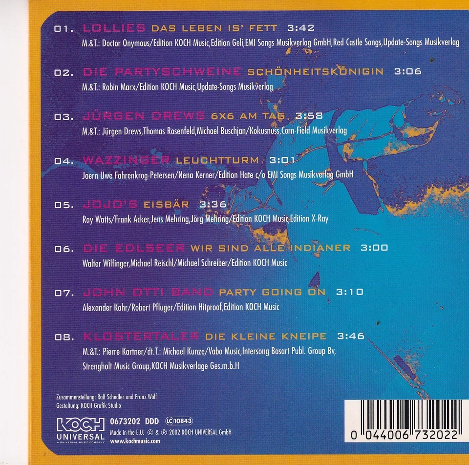 -1755- XXL Snow-Party 2003 -CD- near mint - Bild 2 von 2