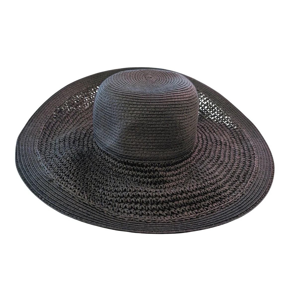 J. Crew Black Wide-Brim Straw Sun Hat G6551_NA6219?hei=1700&crop=0,0  main image 4