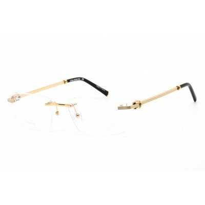 Charriol Men's Eyeglasses Shiny Gold/Silver Titanium Rectangular PC75081 C01