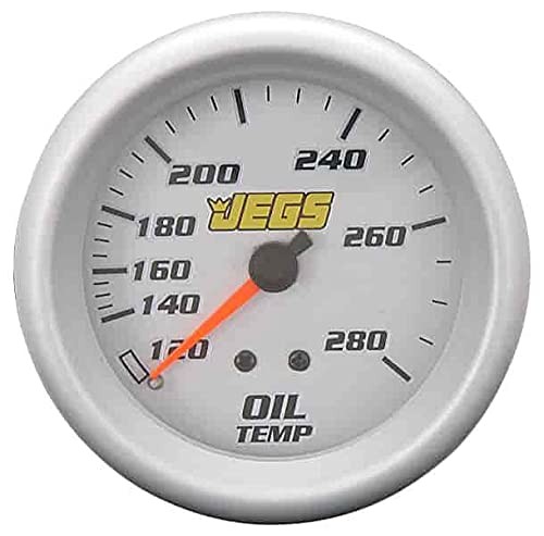 JEGS 41222 2-5/8" Mechanical Oil Temperature Gauge