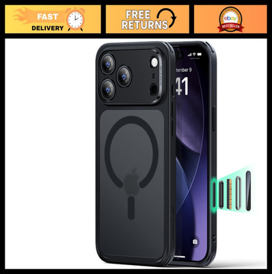 iPhone 17 Pro Max Case - Shockproof Magnetic Cover, Camera Control, MagSafe Comp