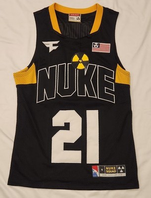 FaZe Clan Nuke Squad Jersey Warzone Mesh Basketball Jersey Sz Small