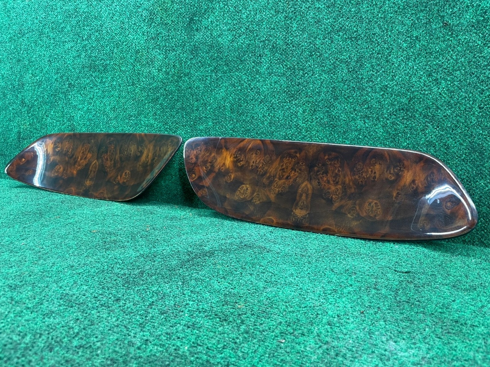 07-11 Bentley Continental GTC Rear LH and RH Side Door Panel Trim Panel Wood OEM