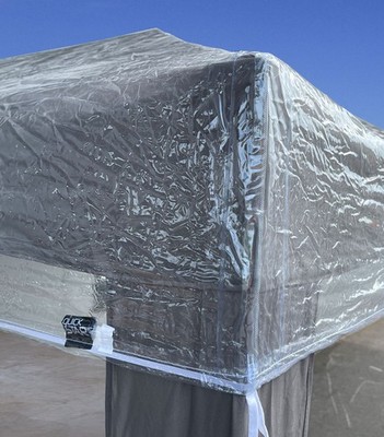 QUICK STAR Pavillon Schutzhaube 2,5x2,5m Wasserdicht Transparent