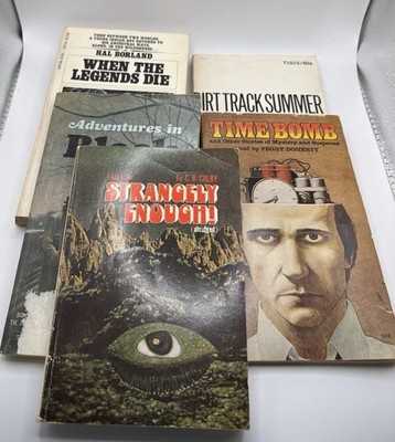 Lot Of Vintage Young Adult Chapter Books Time Bomb Strangely Enough! Adventures