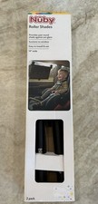 NEW IN BOX Nuby Roller Shades 14 inches Wide 2 Pack Sun Protection for Baby