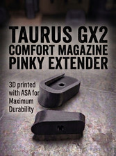 Taurus Gx2 Comfort Pinky Extender Magazine Base Plate - 3d Printed Asa Polymer