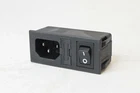 Qualtek IEC Power Jack Switch Input Module Fused Panel Mount IEC320 120v 250v 6A