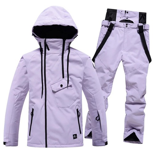 Warm & Waterproof Snow Suit -Men Women Winter Ski Suit Set Snowboarding Clothes - Picture 7 of 31