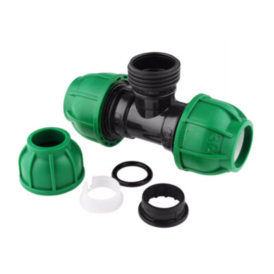 PP Klemmverbinder Für PE-Rohr 20 Mm – Kupplung, Lösbar, Trinkwassergeeignet, UV-beständig