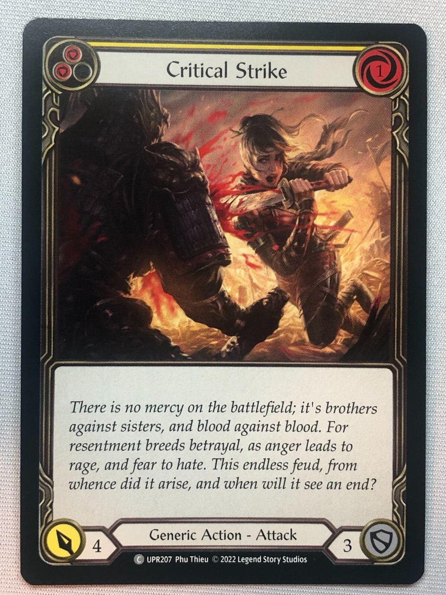 Flesh And Blood Uprising Critical Strike (Yellow) NM/M | eBay