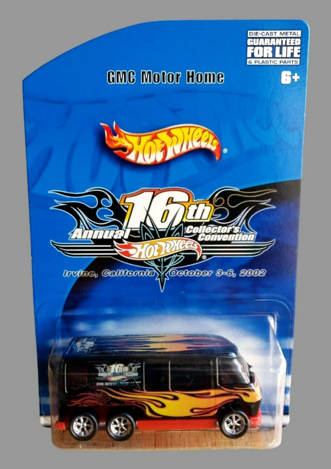 2002 Hot Wheels GMC MOTORHOME Black 16Th. Annual Collector's Convention CPC6 MOC - Изображение 3 из 4