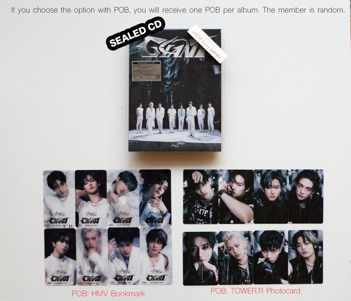 STRAY KIDS GIANT JAPAN 2ND FULL ALBUM SOLO POB PHOTOCARD FC STRAY KIDS GIANT JAPAN 2ND FULL ALBUM SOLO POB PHOTOCARD FC