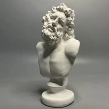 Handcrafted Laocoön Bust Sculpture, Classic Ancient Greek Art Statue Home Decor
