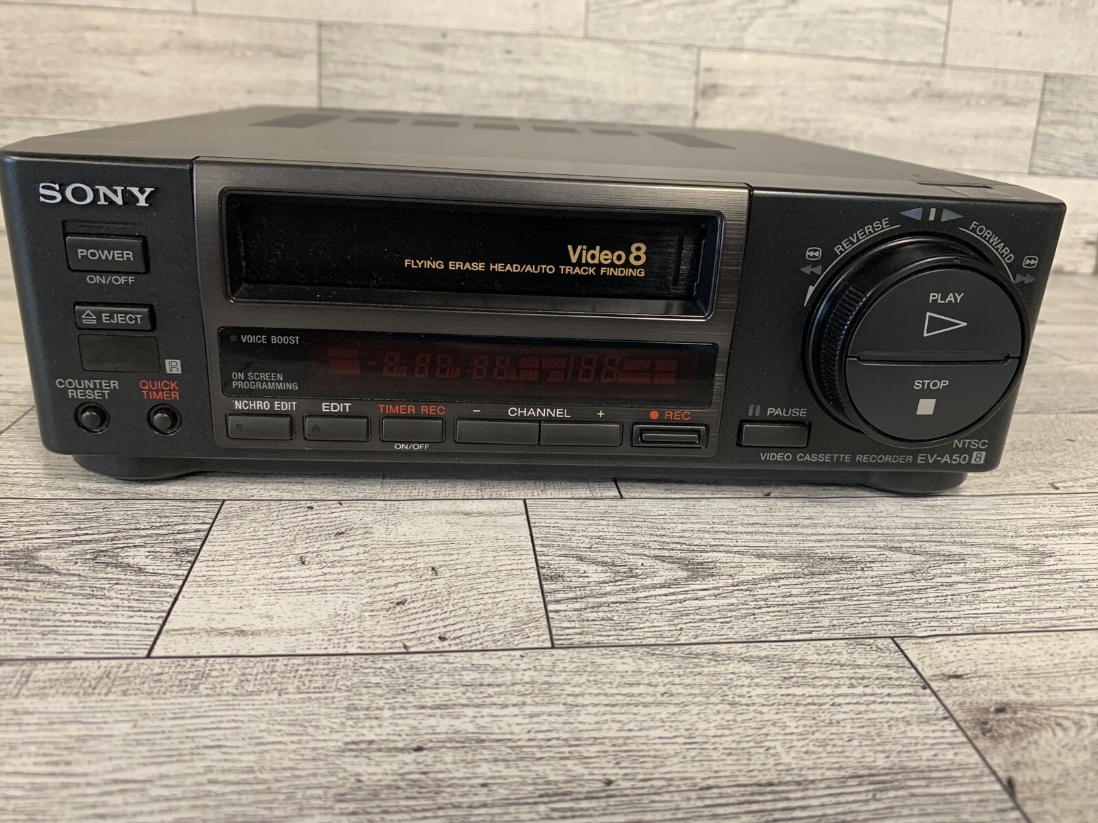 SONY EVA50 ( EVC3 ) Video8 8mm VCR Editing Player Tested Includes