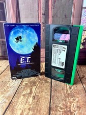 E.T. ET The Extra Terrestrial VHS 1982 Green and Black Tape Spielberg