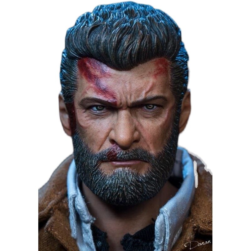 1/6 Scale Wolverine Logan Steel Wolf Head Sculpt Bloody Mint In