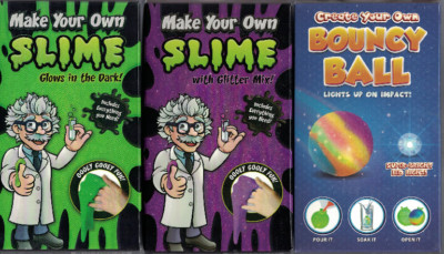 DIY SLIME-BOUNCY BALL KIT - Make Your Own Slime or Light Up Bouncy Balls