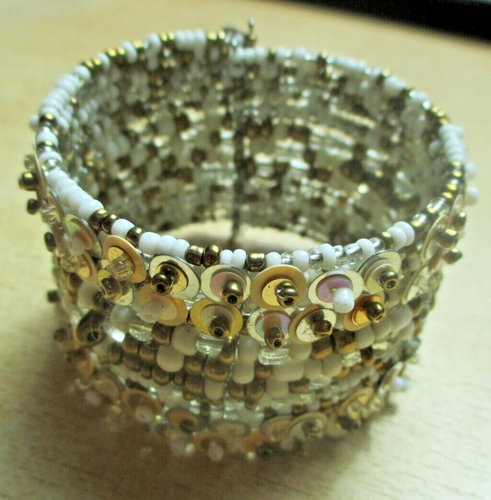 Bracelet Perles Résine Rose & Mordoré - Bijou Rétro Style Années 50 - Occasion Parfait