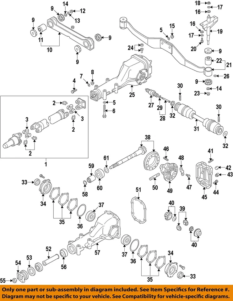Б/у дифференциал несущая сборка подходит: 1986 Subaru Xt 3,70 соотношение без блокировки d - Изображение 3 из 4