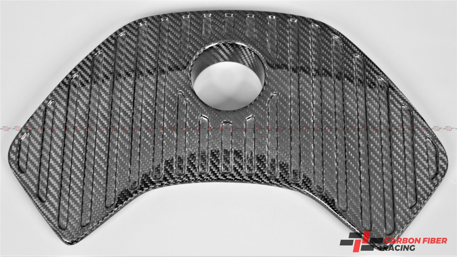 McLaren 650S, 675LT, MP4-12C Ribbed Finish Coolant Top Tank Cover Carbon Fiber