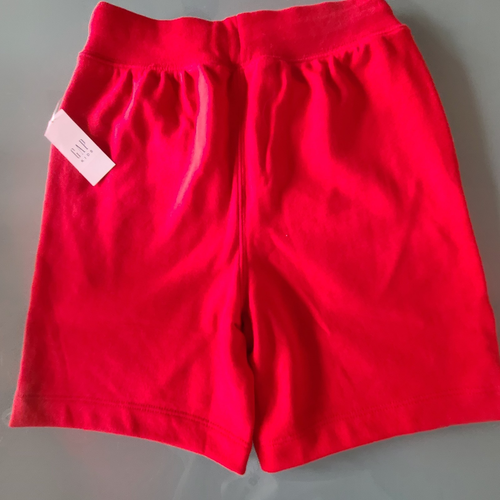 Gap Kids Boy’s Pull On Shorts BRIGHT HAPPY RED GAP Logo Size S ( 6-7) NWT - Picture 7 of 7