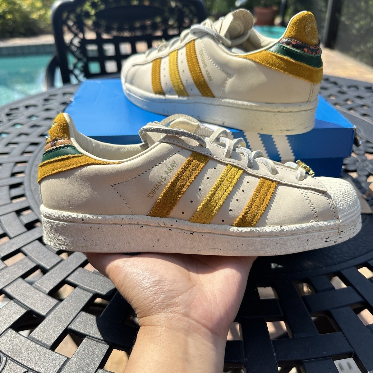 Adidas Yara Shahidi x Superstar Cream Legacy Gold Men's Shoes GZ2764 Size 4 Adidas Yara Shahidi x Superstar Cream Legacy Gold Men's Shoes GZ2764 Size 4