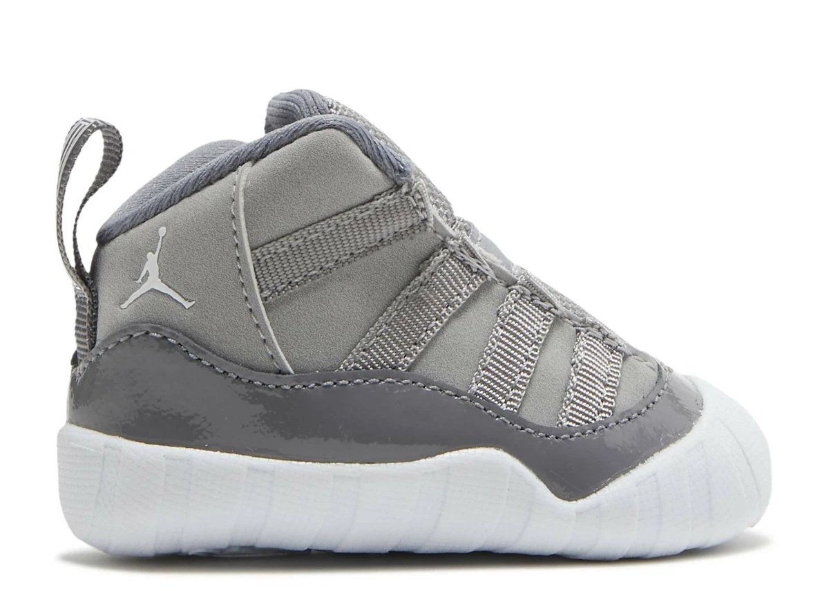 New Born Toddler Nike Air Jordan Retro 11 Crib Bootie 'Cool Grey