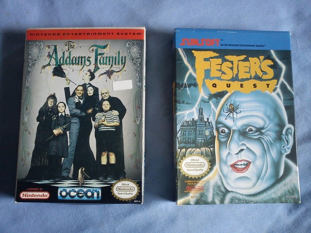 The Addams Family & Fester's Quest Bundle (Nintendo NES, 1991)