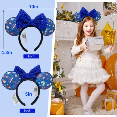 NWT Disney Parks Loungefly Parks Cuties Chibi Blue Minnie Mouse Ears Headband s-l400.png main image 3