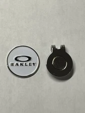 (1) Rare Oakley Ellipse 1" Coin Style Golf Marker With Bonus Hat Clip 