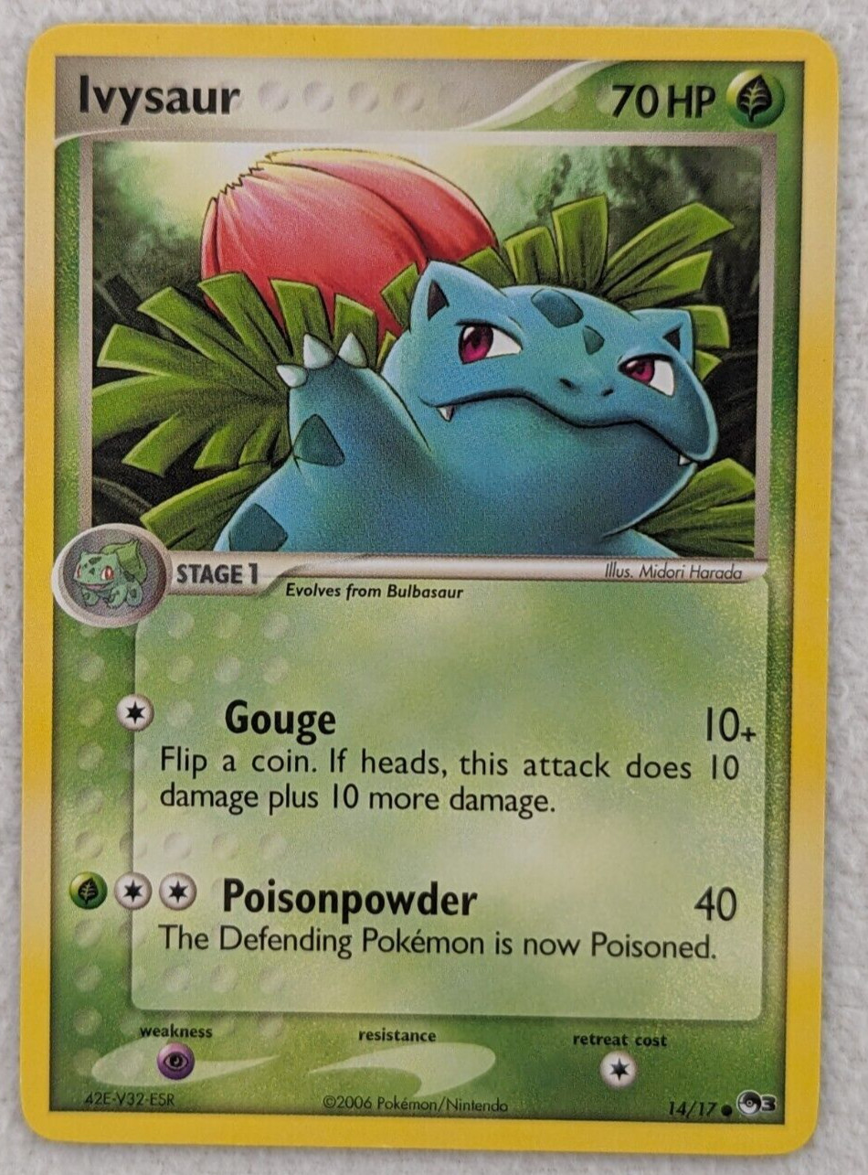 2006 Ivysaur #14 Pop Series 3 Regular Pokemon Card Common