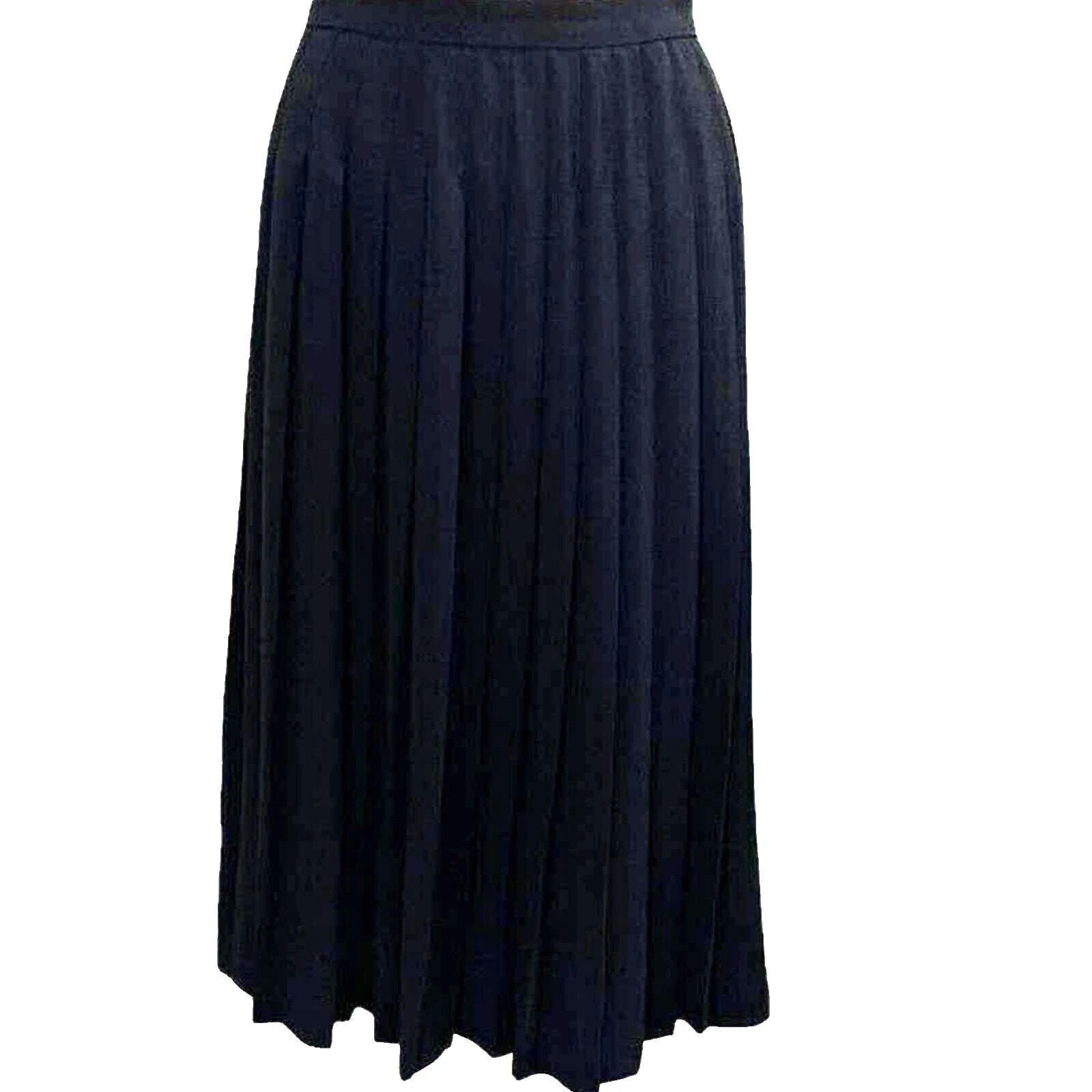 Sólido femininas Liz Claiborne plissadas Saias femininas