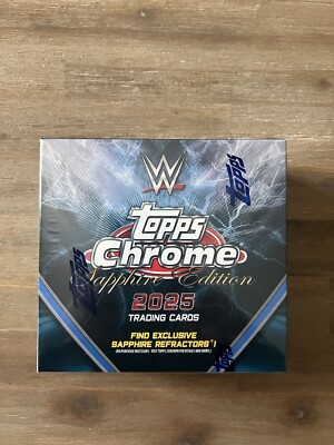Topps Chrome Sapphire WWE 2025 Box, NEU & OVP Versandbereit  