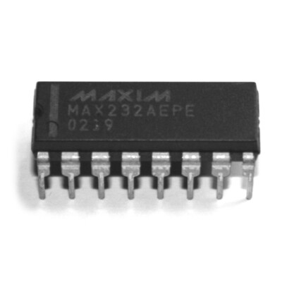 MAX232AEPE IC, Multichannel RS-232 Driver / Receiver, DIP 16, Maxim