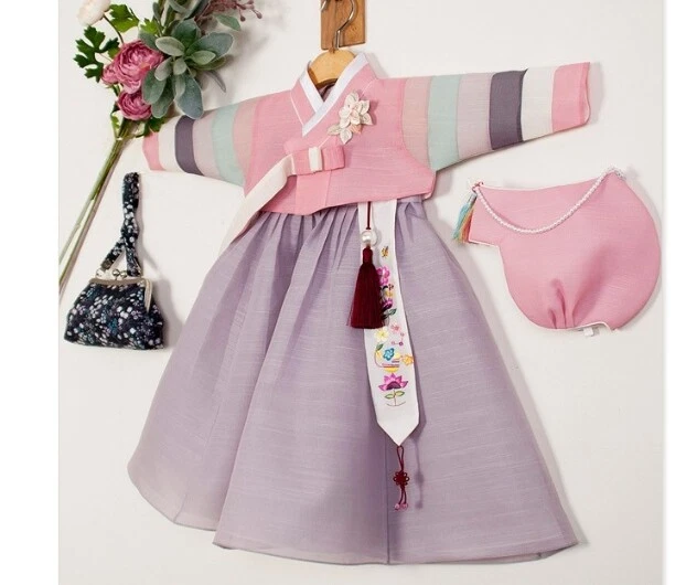 RUA Rainbow-Colored Hanbok Korean Traditional Clothing Birthday Party Girl PK GR - Image 2 of 4