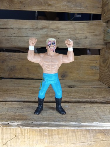 1990 WCW Galoob STING Wrestling Action Figure Blue...