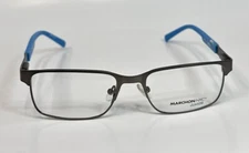 NEW MARCHON JR M-6001 033 Gunmetal & Blue Kids Metal Eyeglasses 49-16-135mm