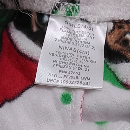 2 Pair Elf on The Shelf & Carters Holiday Christmas Pajama 2 Pc Sets Sz 4T & 4/5 - Picture 5 of 10