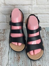 Clarks Black Open Toe Sandals for Women for sale