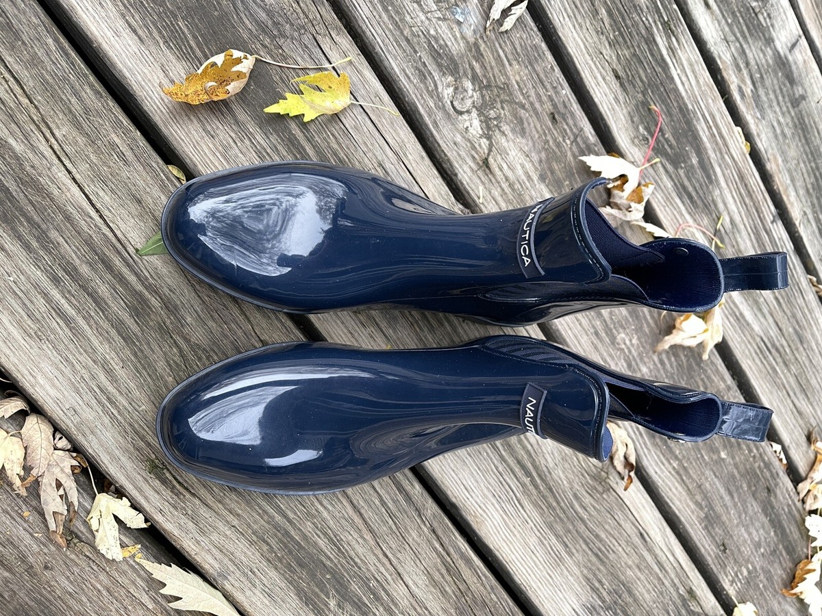 navy blue dress boots for women Barefoot Leather Lace-up Navy Blue Boots for Women