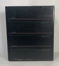 Laserline 48-Disc CD Storage Tower — Lock & Eject Drop-Down Door with Handle