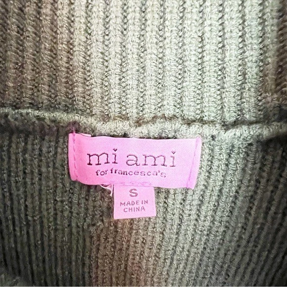 SUÉTER JERSEY CUELLO ALTO MANGA LARGA ACANALADO VERDE MIAMI FRANCESCAS TALLA PEQUEÑA Foto 3 de 4