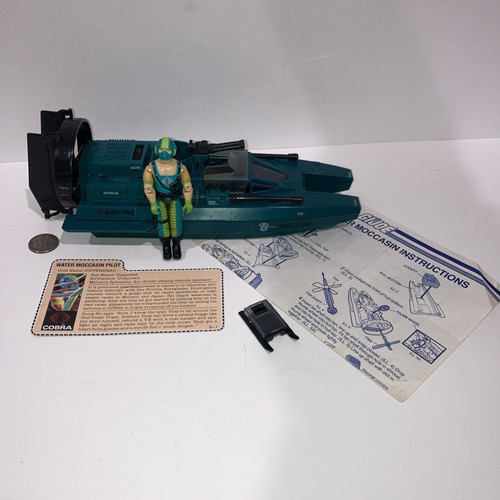G.I. Joe 1984 Cobra Water Moccasin Copperhead Blueprint File Card 100% COMPLETE
