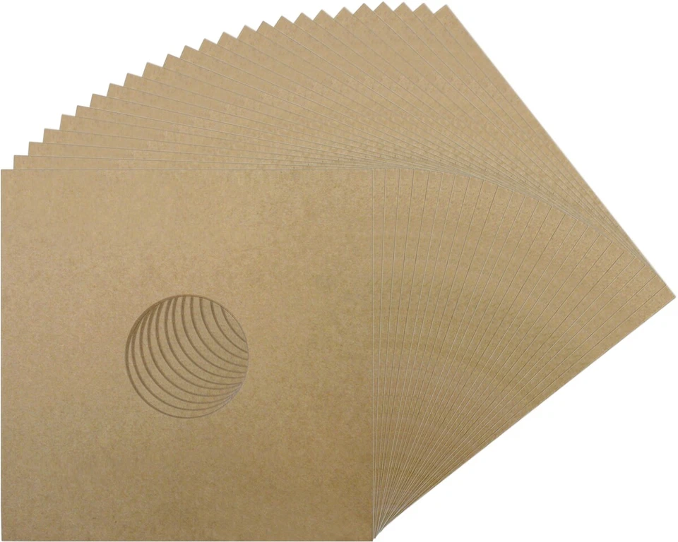 SQUARE DEAL RECORDINGS & SUPPLIES (25) 12" Kraft Matte Brown Colored LP Vinyl Record Jackets Covers #12JWKRHH NEW