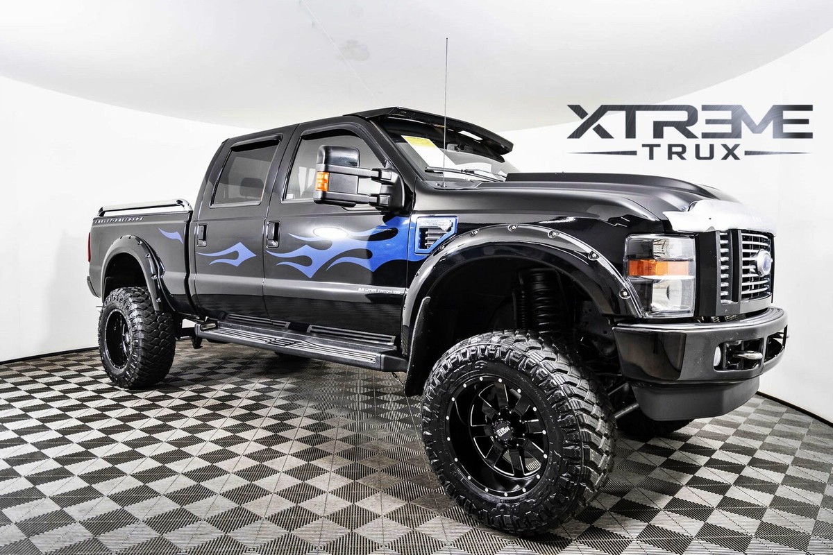 Black Textured Pocket Bolt Fender Flares For 08-10 Ford F-250/F-350 Super Duty – 4-Piece Set