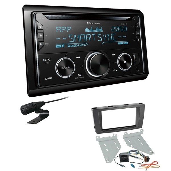 Pioneer Autoradio CD Bluetooth USB Einbauset FüR Skoda Yeti Schwarz Ohne Canbus-image