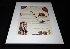 1991 Planters Mixed Nuts Framed 11x14 ORIGINAL Vintage Advertisement 
