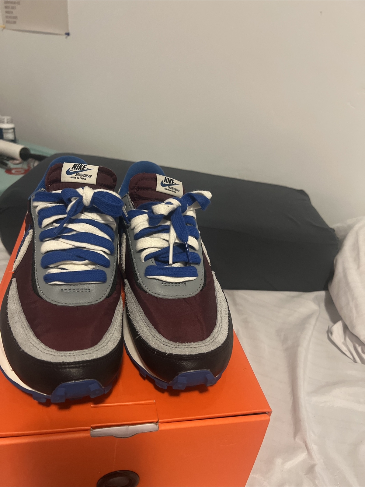 SACAI X NIKE Taglia 10 5 Nike LDWaffle x Sacai x Undercover Night Maroon Team Royal